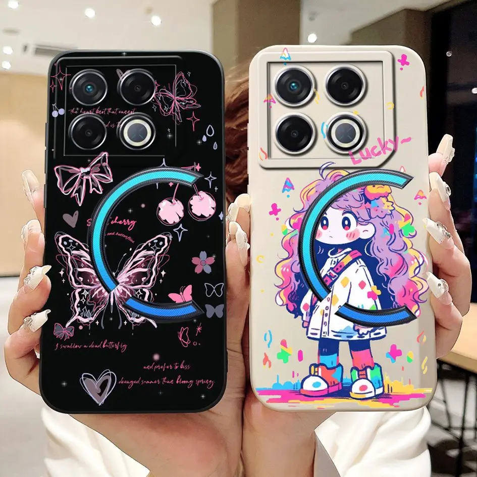 Para Infinix GT 20 Pro 2024 funda X6871 a prueba de golpes patrón de moda funda de teléfono mate de silicona suave para Infinix GT20 Pro Coque - imagen 4