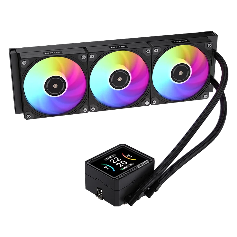 COOLLEO ICE MONARCH VISION 360 CPU todo en uno radiador de refrigeración por agua Emperor pantalla inteligente AIO refrigerador de líquidos LGA1851 1700 AM5AM4 - imagen 3