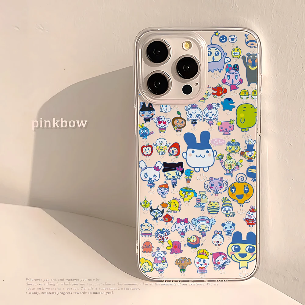 Kawaii Tamagotchi game Phone Case For Oppo Realme C63 C53 10 9 C30 C15 C20 C21 C21Y C31 C33 C35 C55 14 11 5 Pro 5G Clear Cover - imagen 5