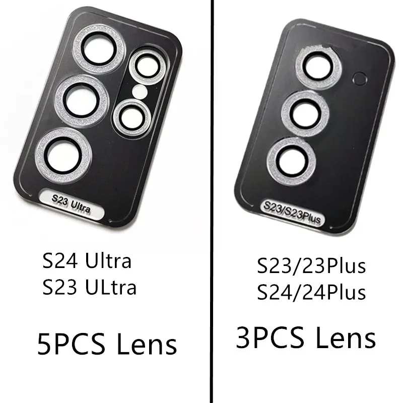 Para Samsung Galaxy S26 Ultra S25Ultra S24Ultra S23Ultra Glitter Diamond Protector de lente de cámara anillo de Metal cubierta de vidrio templado - imagen 3