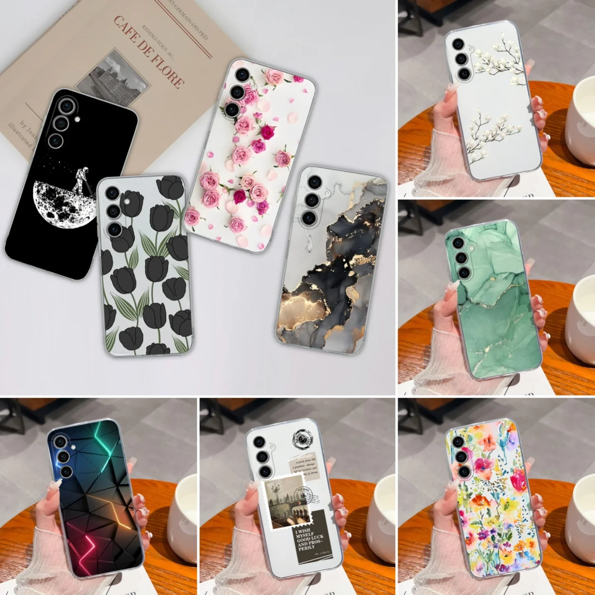 Para Samsung S23 FE Plus Ultra funda de teléfono suave transparente TPU silicona anticaída contraportada para Samsung Galaxy S 23 S23FE S23Plus Capa