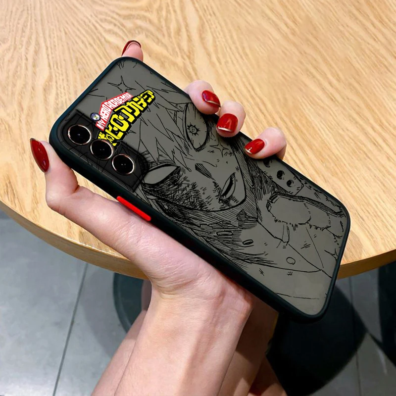 Funda translúcida esmerilada My Hero Academia para Samsung S24 S23 S22 S21 Ultra S20 FE Note 20 Lite Plus - imagen 5