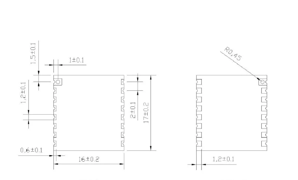 LoRa-módulo RF inalámbrico, Chip SX1262, Ra-01SH de banda de 868-915MHz - imagen 5