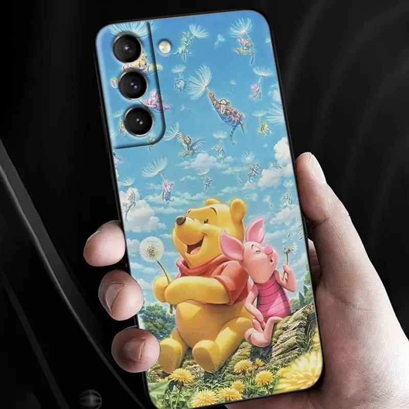 W-winnie The Pooh Piglet Tigger, funda para Galaxy S24 Ultra, S23 FE, S22, S21 Plus, S20, S23, Samsung S24, funda de silicona - imagen 3