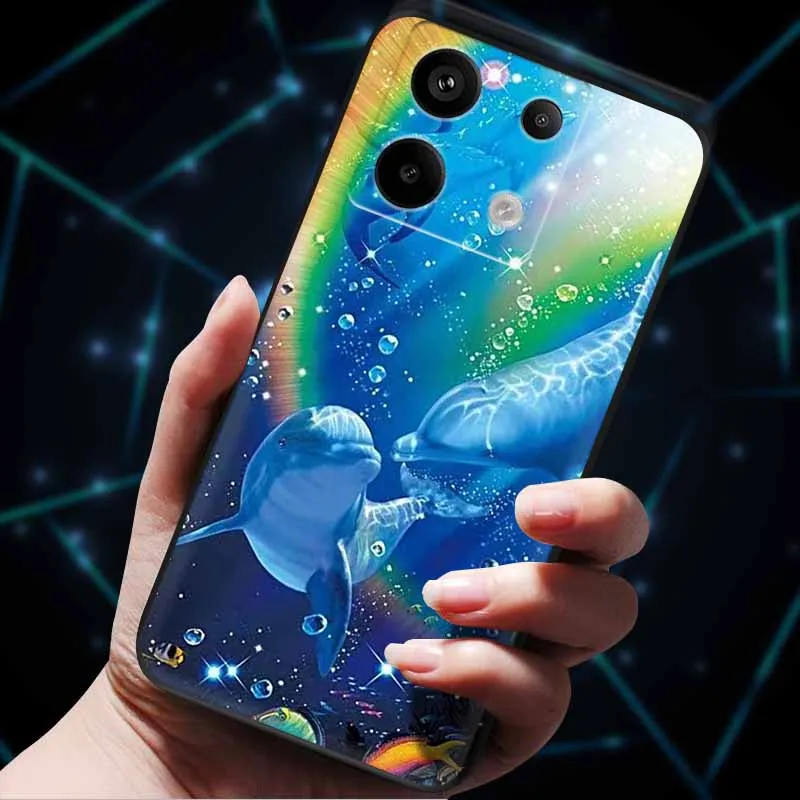 Para Redmi Note 13 Pro 5G Funda encantadora suave gatos pintados TPU Funda de silicona para Xiaomi Redmi Note 13 5G Funda Etui Note13 Pro Plus - imagen 4