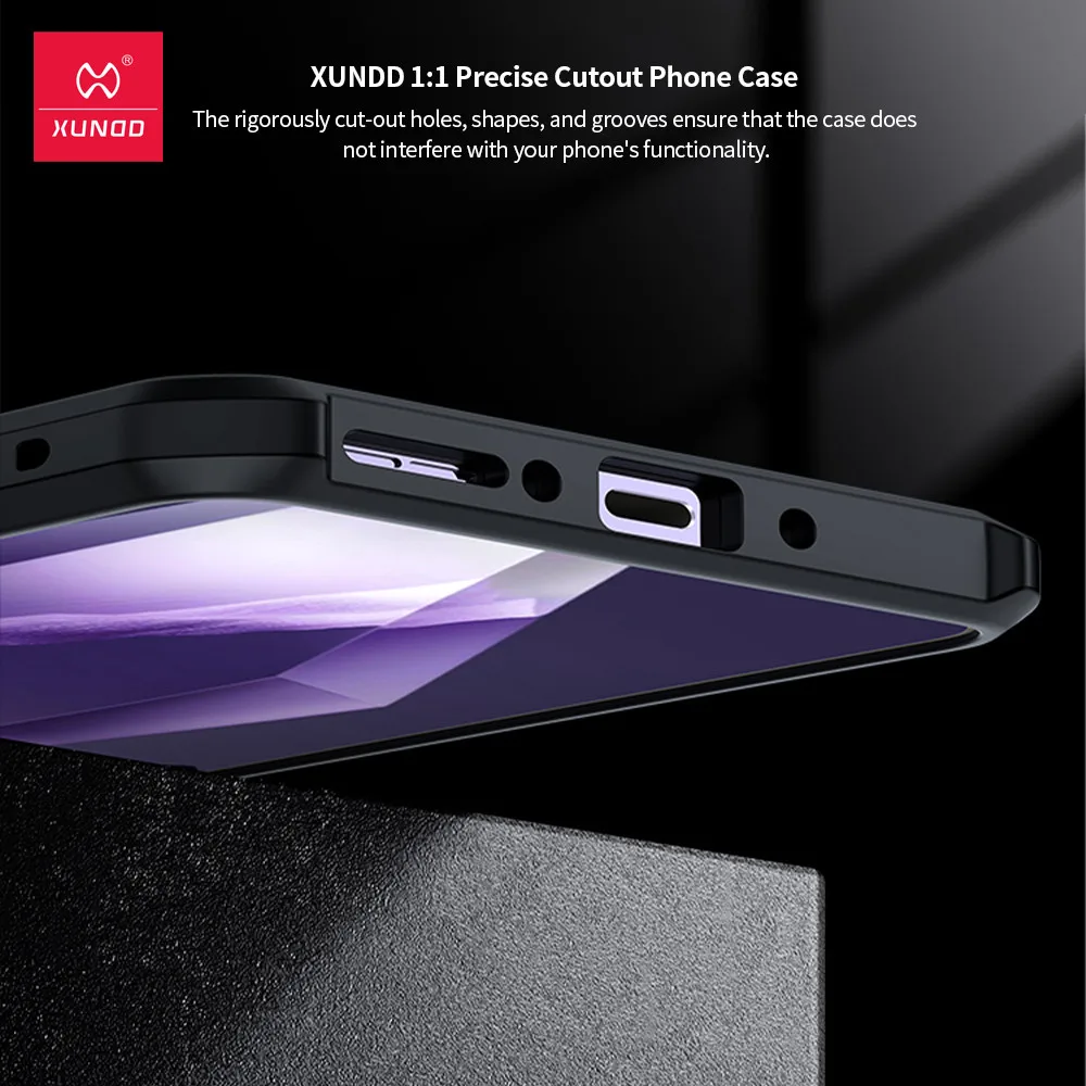 Para OnePlus ACE 5, 5 Pro, 13R funda Original XUNDD Airbags anticaída TPU PC patrón láser cubierta trasera translúcida - imagen 5