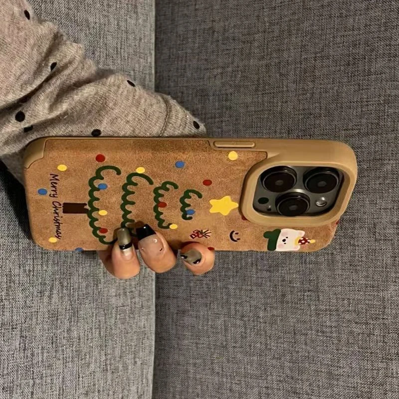 Funda de teléfono de piel sintética con diseño de oso y estrella para iPhone 16 Pro Max XS XR X 11 13 12 15 14 16 Plus, funda suave - imagen 4