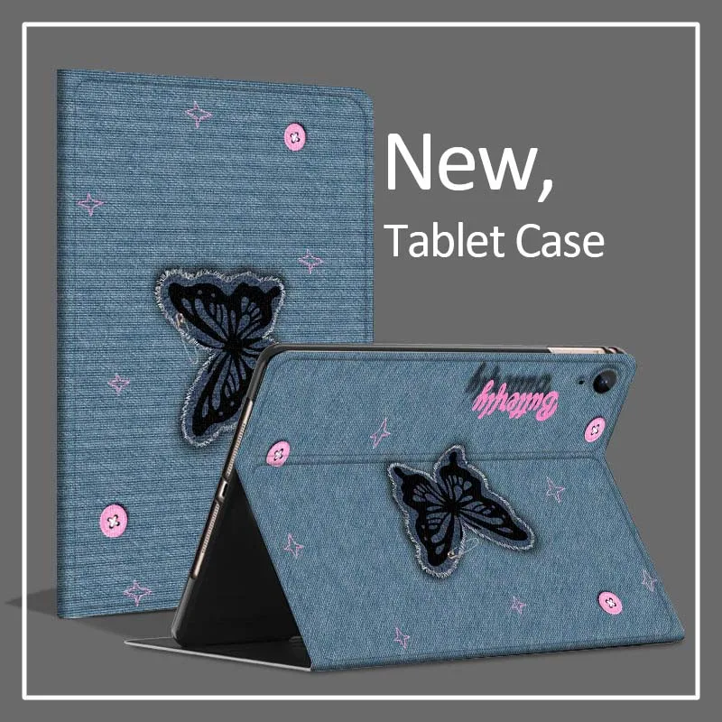 Textura de mariposa vaquera para Samsung Galaxy Tab A A7 A8 A9 A11 S6 S11 10,1 10,4 10,5 pulgadas Lite Plus funda para tableta - imagen 4