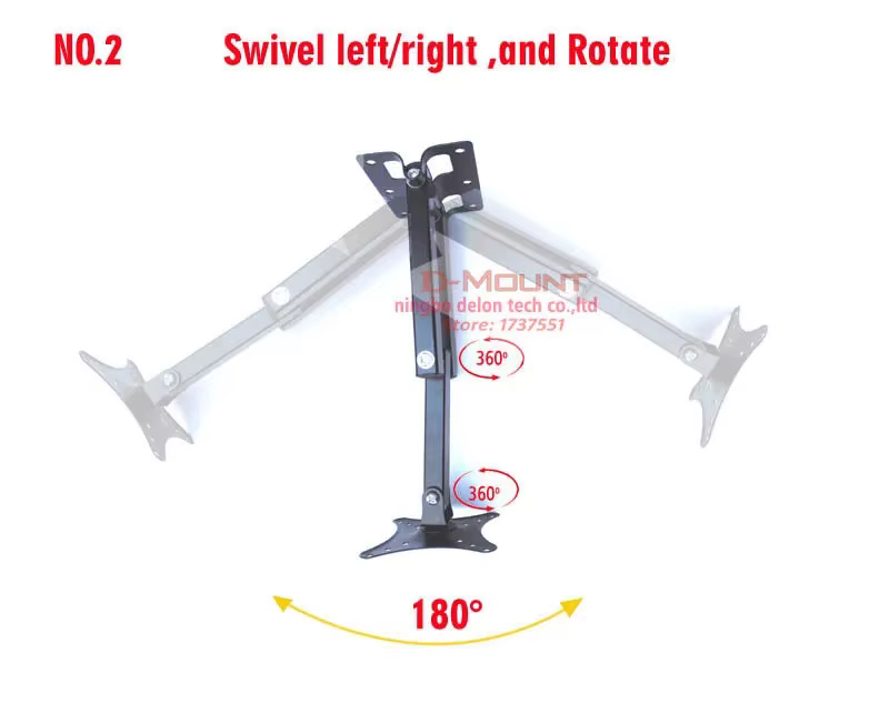 Soporte VESA Plegable con Elevación para TV/Monitor - Montaje Pared 25kg - imagen 5