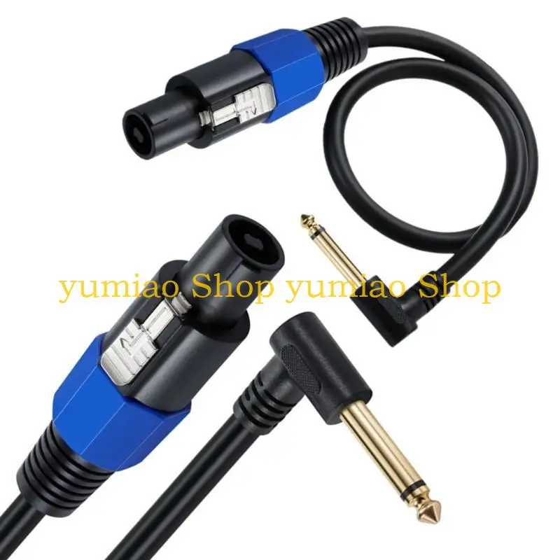 587b Speakon Male a 1/4 "Macho Cable Patch Speakon enchufe cable 6.35 mm