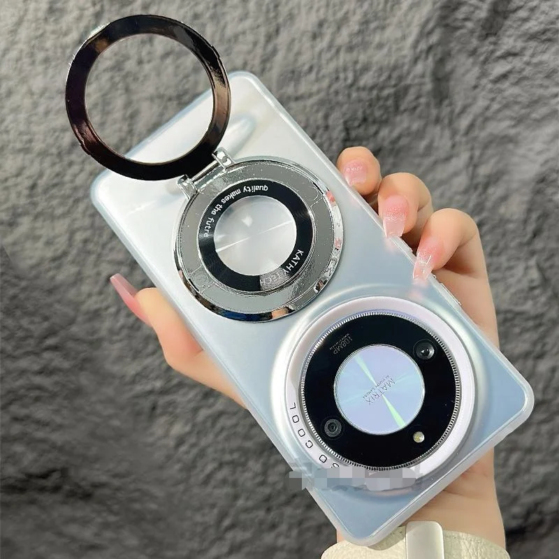 Funda dura mate para Huawei Honor X9B X9A, protector de lente con anillo magnético, carcasa trasera para Huawei Honor X9A X9B - imagen 2