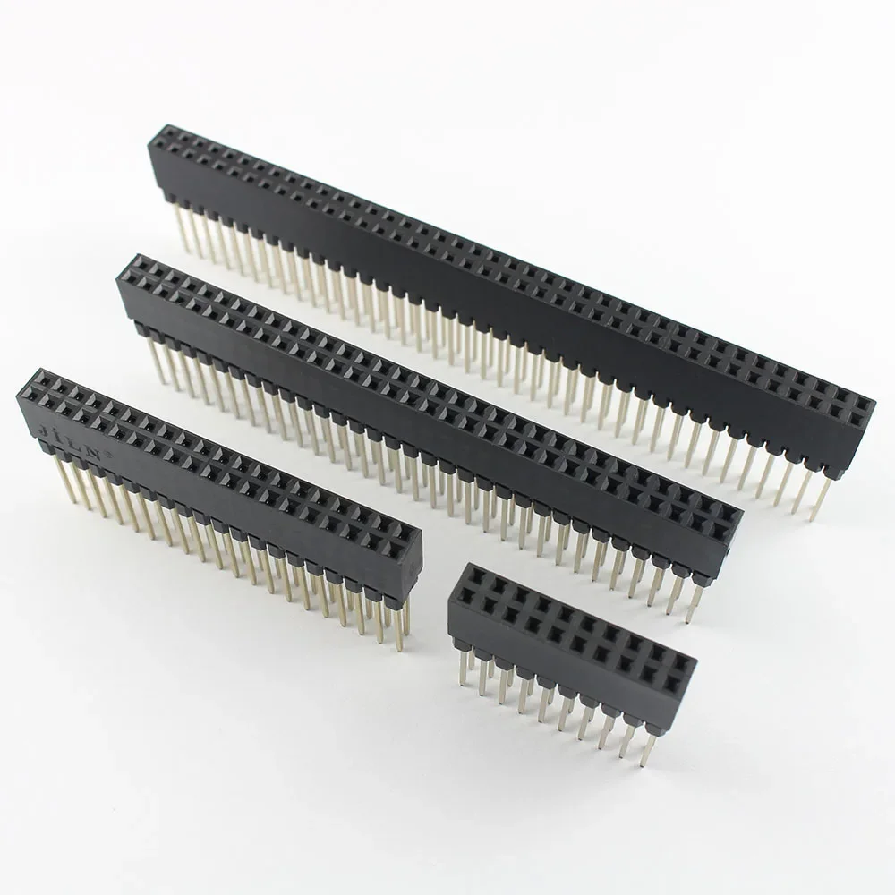 Conector hembra de doble fila para Arduino, 5 piezas, 2,54mm de paso, PC104, 20, 40, 64, 80 Pines, 2x10, 2x20, 2x32, 2x40 - imagen 4