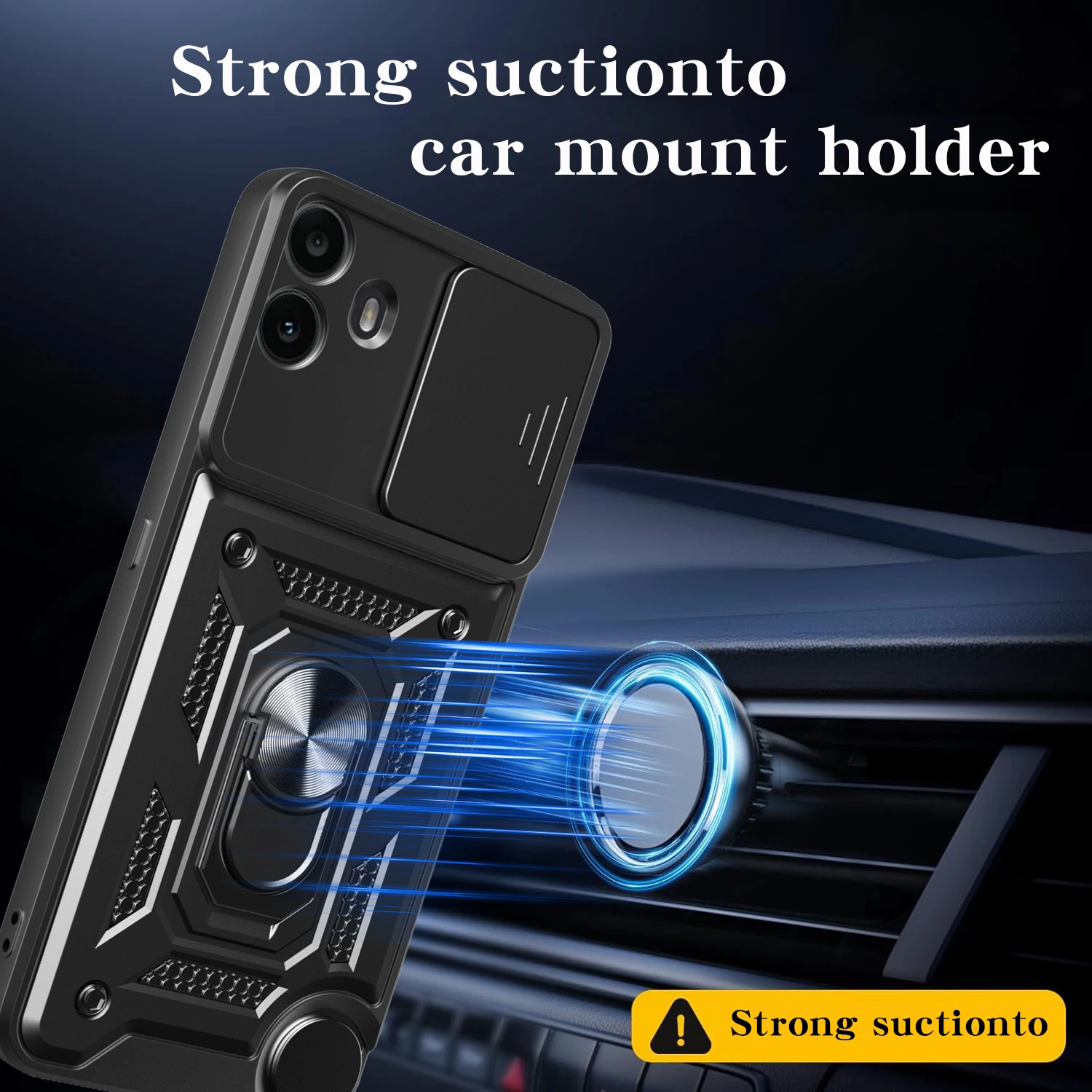 Soporte de armadura Funda para nada CMF teléfono 1/CMF teléfono 2 Pro Funda deslizante Cámara anillo de protección soporte a prueba de golpes contraportada Capa - imagen 5