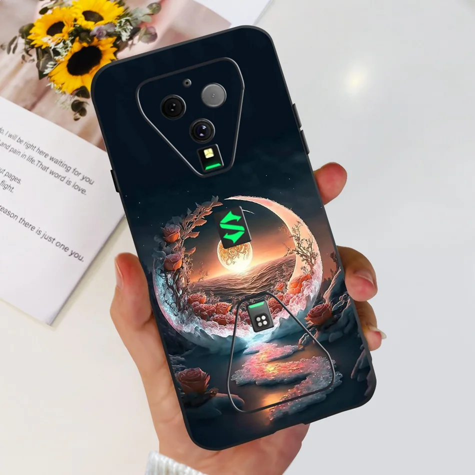 Funda blanda de silicona negra para Xiaomi Black Shark 3 3 S 5G, carcasa pintada de estilo de Metal para Xiaomi Black Shark3 Shark3S - imagen 4