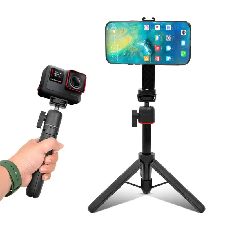 Trípode plegable para teléfono móvil, palo Selfie de 140cm y 360 pulgadas, con cabezal de bola y rotación de 1/4 pulgadas, Mini soporte para cámara DSLR, VT-01