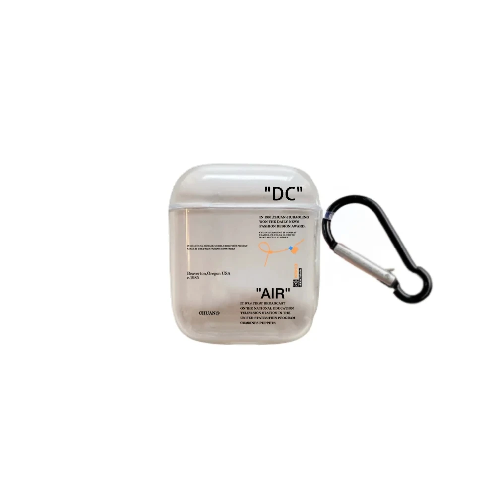 Para Airpods 1, 2, 3 Pro, funda de Airpod de 2 generación, regalo para novio, funda de Airpods blanca elegante y transparente - imagen 5