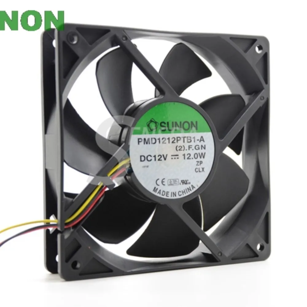 Para Sunon PMD1212PTB1-A (2).F.GN 120 mm x 25 mm 12 V 12,0 W 3 pines 150 CFM Ventilador con cubierta - imagen 2