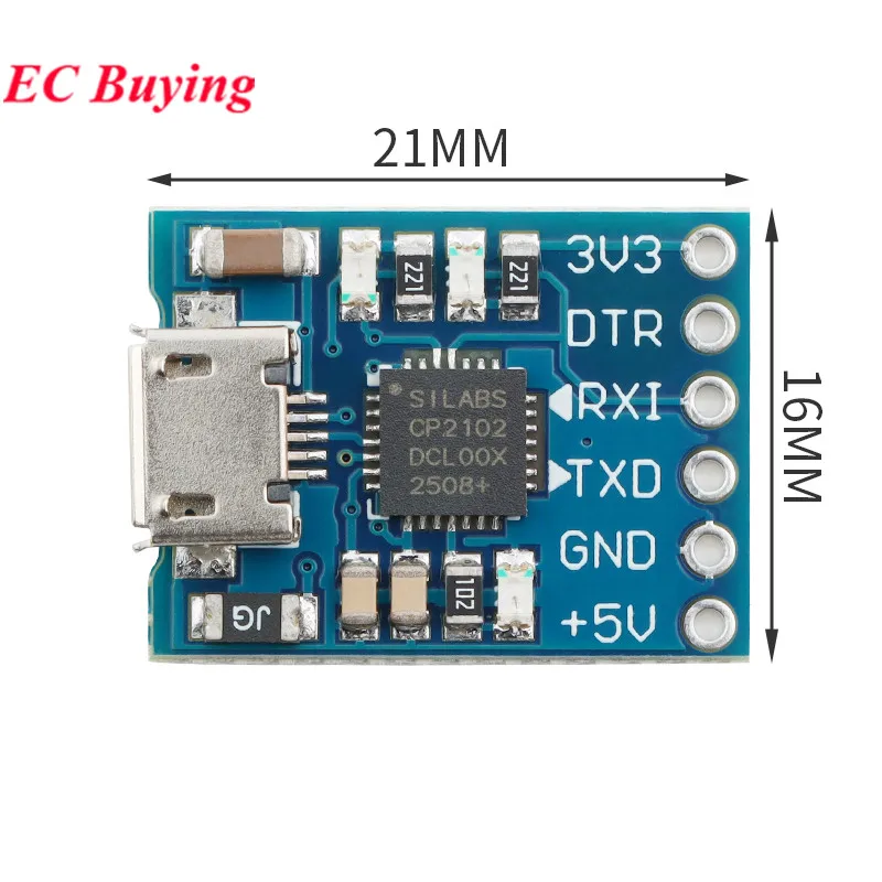 10 uds/1 unidad CP2102 MICRO/TYPE-C USB a Serial UART TTL módulo de conversión convertidor STC microcontrolador descargador reemplazar FT232 - imagen 4