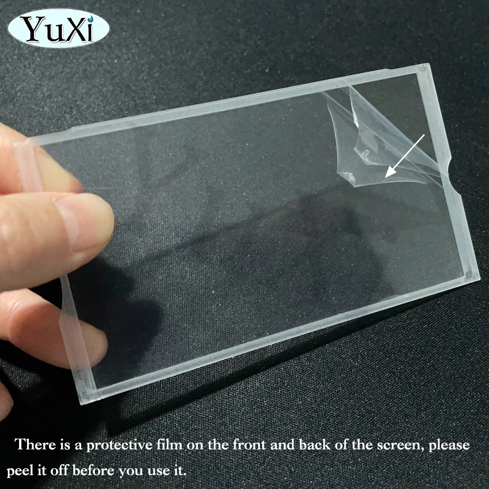 Pantalla LCD para PSP, lente de plástico y vidrio para consola de juegos PSP 1000 2000 3000, marco transparente, Panel de cubierta de espejo transparente, 1 ud. - imagen 2