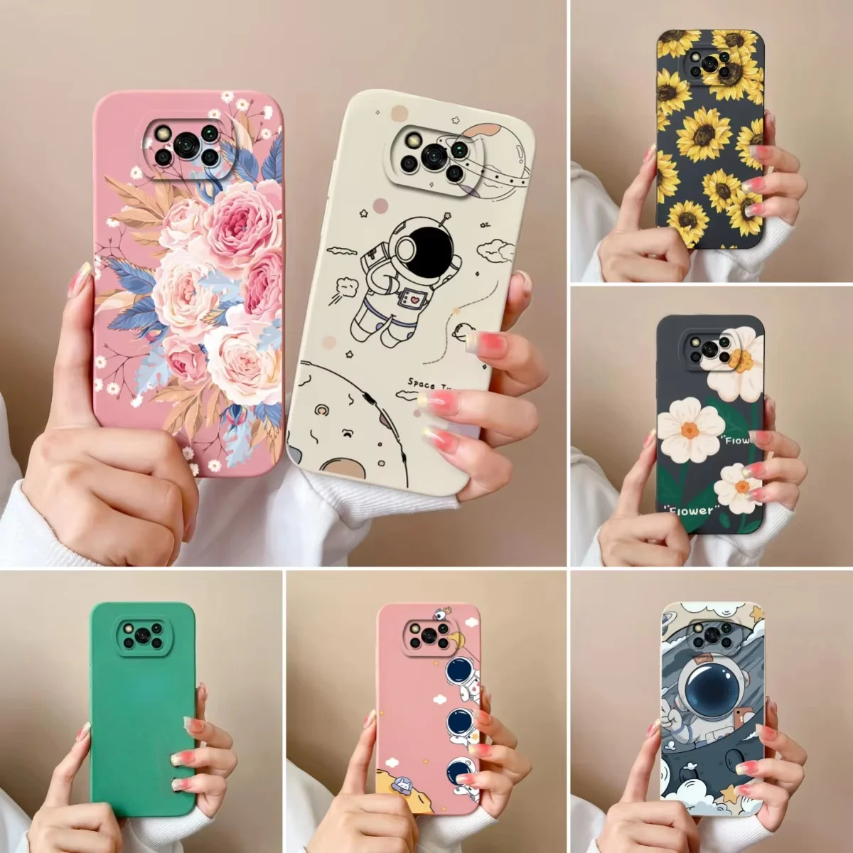 Funda para Poco X3 NFC Pro GT Pilot, cubierta protectora de lente de cámara de silicona líquida suave para Xiaomi Poco X 3 X3Pro X3GT