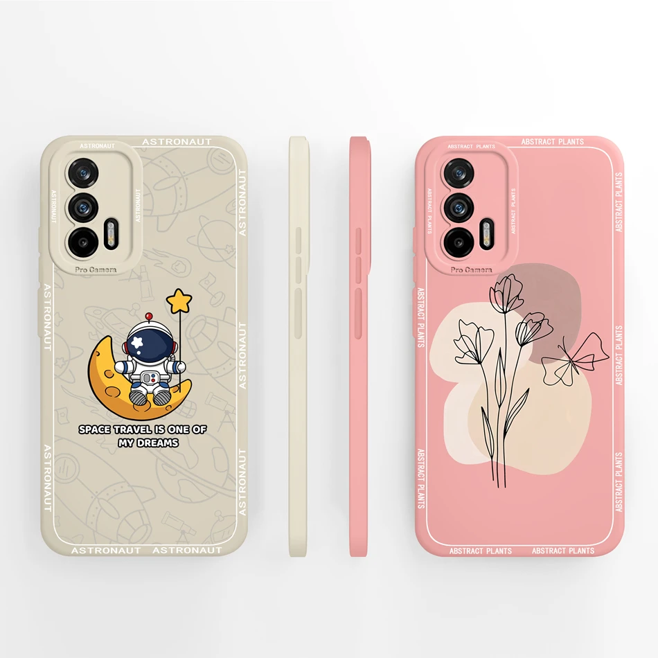 Para Realme GT 5G/GT Master/GT NEO 2T Funda Cool Funda de astronauta para Realme Q3 Pro Funda suave de silicona líquida fundas traseras de teléfono - imagen 2