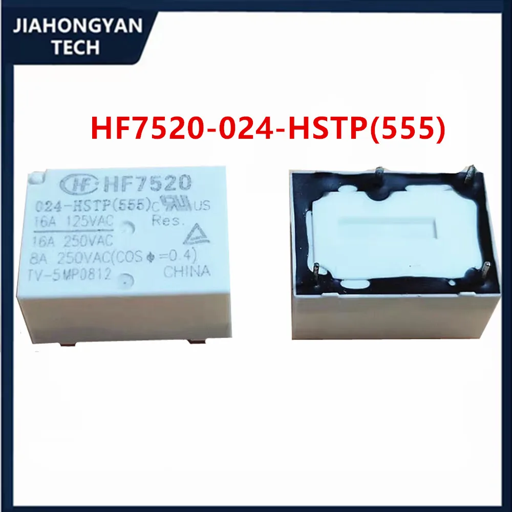 Relé Original piezas, 1 piezas, 2 piezas, 5 HF7520-005-HSTP, HF7520-012-HSTP, 16A, 5V, 12V, 24V, 4 pines