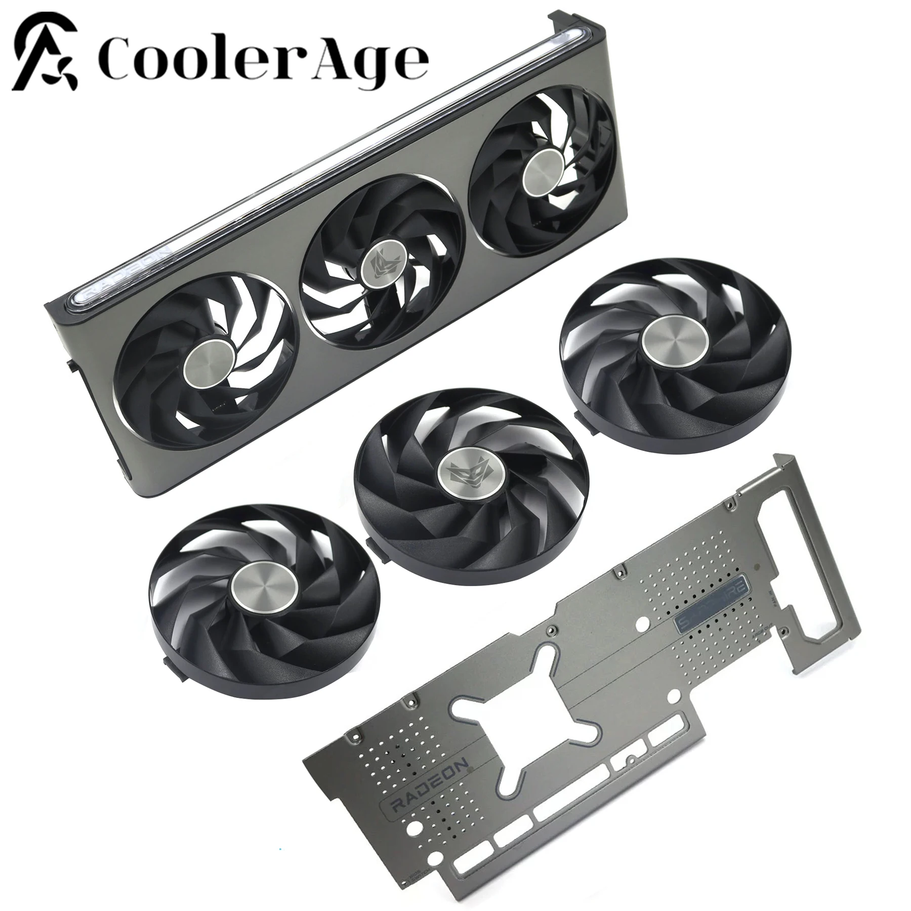Para Sapphire NITRO + AMD Radeon RX 7800 XT 7900 GRE 7900 XTX gráficos 95MM FD10015M12D ventilador de repuesto para tarjeta de vídeo