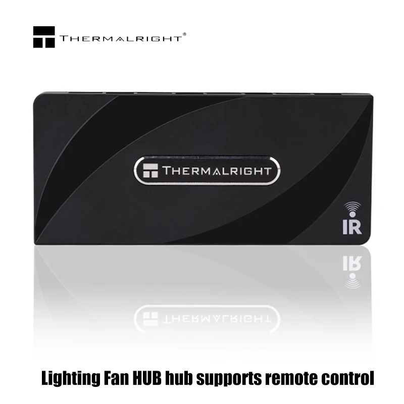 Thermalright 1 a 8 4 pines PWM + 3 pines + 5V ARGB ventilador Hub IR control remoto divisor SATA Power PC adaptador de extensión de refrigeración - imagen 4