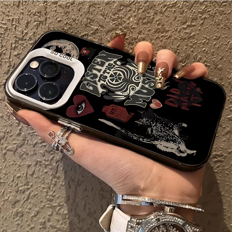 Funda de teléfono con estampado estético de sol y luna para iPhone 17 Air 16 15 14 13 12 11 Pro Max XS XR 15Plus 16E 17Pro, funda trasera a prueba de golpes - imagen 3