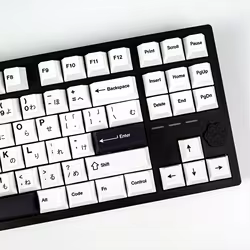 KBDiy-teclas de arco de perfil de cereza para teclado mecánico, juego de teclas japonesas PBT, 147 teclas para interruptores MX, sublimación de cinco lados aula F87 F108 F99 Pro ACE60 ACE68 RAINY75 AK74 gx87 crush80 ra