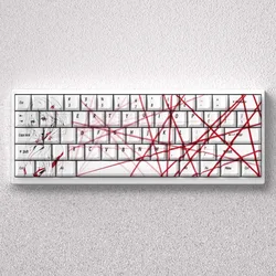 Teclas con tema de Anime, sublimación térmica PBT de altura de cereza para teclado mecánico 60 63 64 65 68