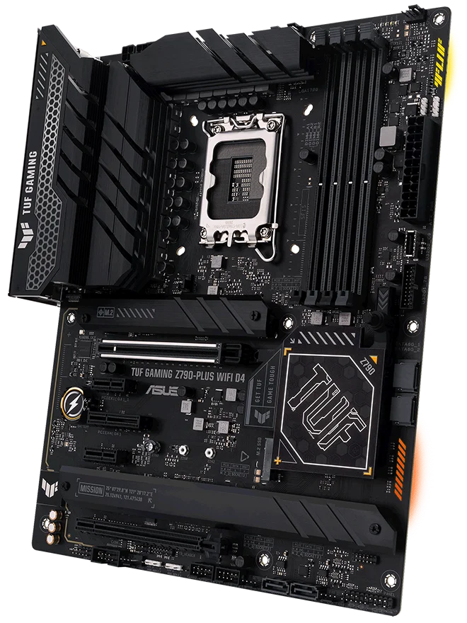 ASUS TUF GAMING H670-PRO WIFI D4 placa base Intel H670 LGA 1700 ATX PCIe 5,0 M.2 ranuras compatible con i9-14900F i7-14700F i5-12500 cpu - imagen 2