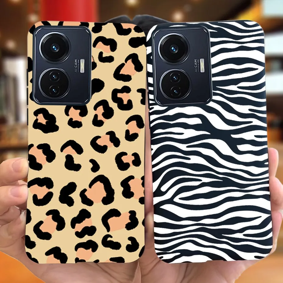 Funda de silicona blanda para Vivo Y55 4G 2022, diseño de moda, Color caramelo, parachoques para Vivo Y55 IQOO Z6 44W T1 V2153 - imagen 3