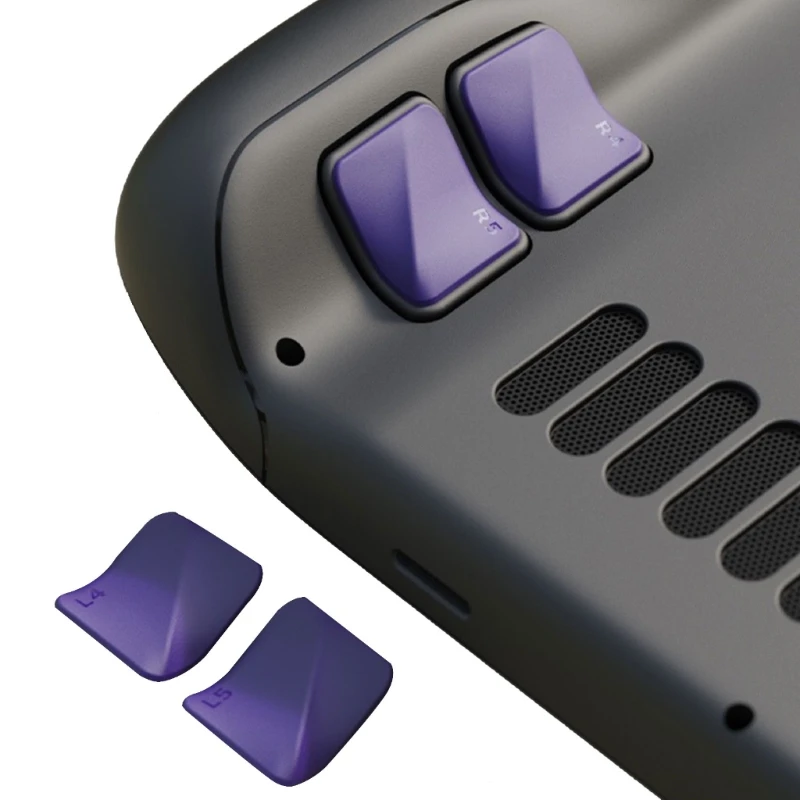 Juego de mejora de botones traseros para cubierta de vapor, almohadillas antideslizantes, agarre de mango para consola de cubierta de vapor, accesorio de botón trasero - imagen 2