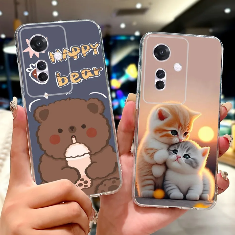 Nuevo diseño de funda de teléfono para OPPO Reno11 F 5G, funda trasera delgada de TPU transparente para Oppo Reno 11F CPH2603, fundas de silicona suave - imagen 3