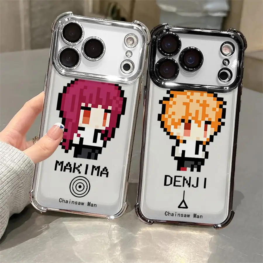 Funda bonita de anime de dibujos animados para iPhone 16e 16 15 14 Plus 13 12 11 Pro Max 17 Air Soft Cover