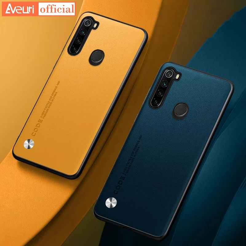 Funda protectora de silicona mate para Redmi Note 8 Pro 8Pro, funda de teléfono de cuero PU de lujo para Xiaomi Redmi Note 8 8T 8 T