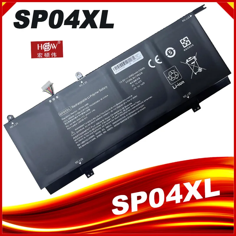 Batería SP04XL para ordenador portátil HP Spectre Chromebook, x360, 13-AP0000NA, AP0050TU, 14-DA0011DX, HSTNN-OB1B, HSTNN-IB8R