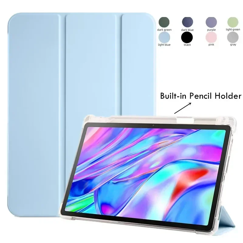 Para Lenovo Legion Y700 2025 2023 funda con portalápices plegable suave TPU trasera tableta para Lenovo Y700 2.a 3a generación funda de 8,8 pulgadas