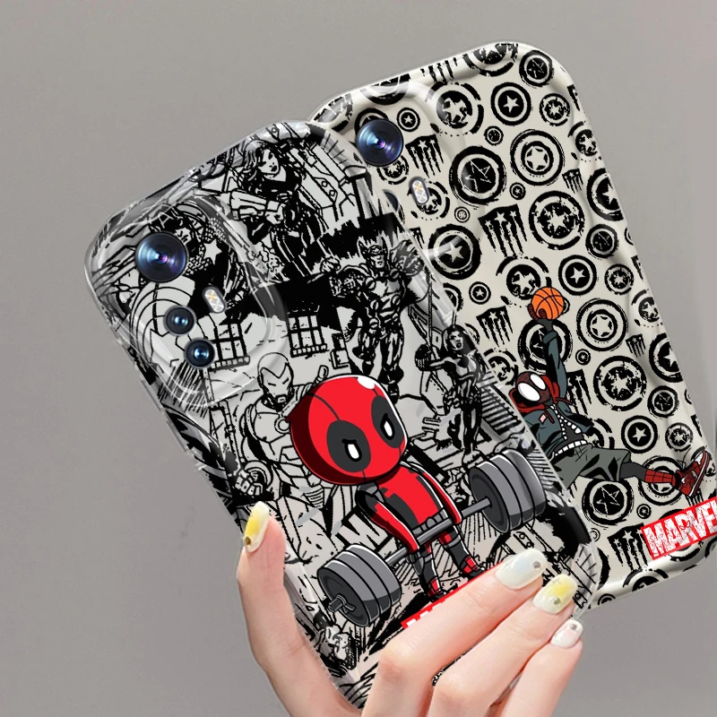 Deadpool-funda trasera de teléfono para Xiaomi Mi 14, 12, 12T, 11 Lite, Poco M6, X6, X5, X4, X3, M3, F4 Pro, GT, NFC, 5G Wave Oil - imagen 2