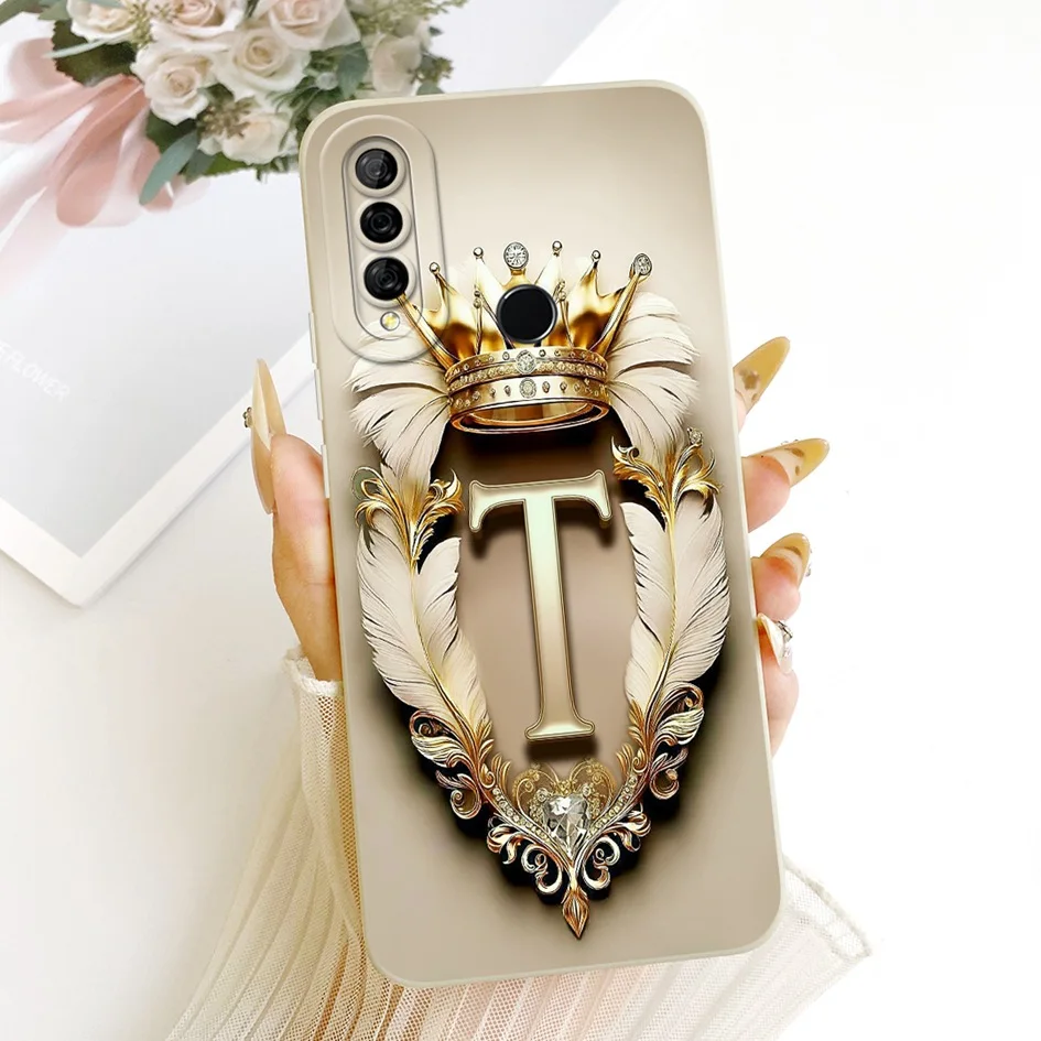 Para Huawei Y6p 2020 Funda MED-LX9N ART-L29 moda A Z letras protección de cámara Funda de silicona suave para Huawei Y7p ART-L28 Funda - imagen 3