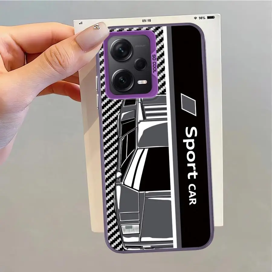 Funda trasera para teléfono Xiaomi Mi 12T Pro 13T 11 Lite Sport Car - imagen 2
