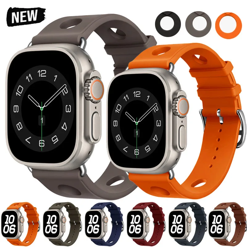 Correa de buceo Scub H para Apple Watch Series 11 10 46mm 42mm 9 8 Ultra 3/2/1 49mm 40mm 44mm 45mm 41mm pulsera de silicona transpirable