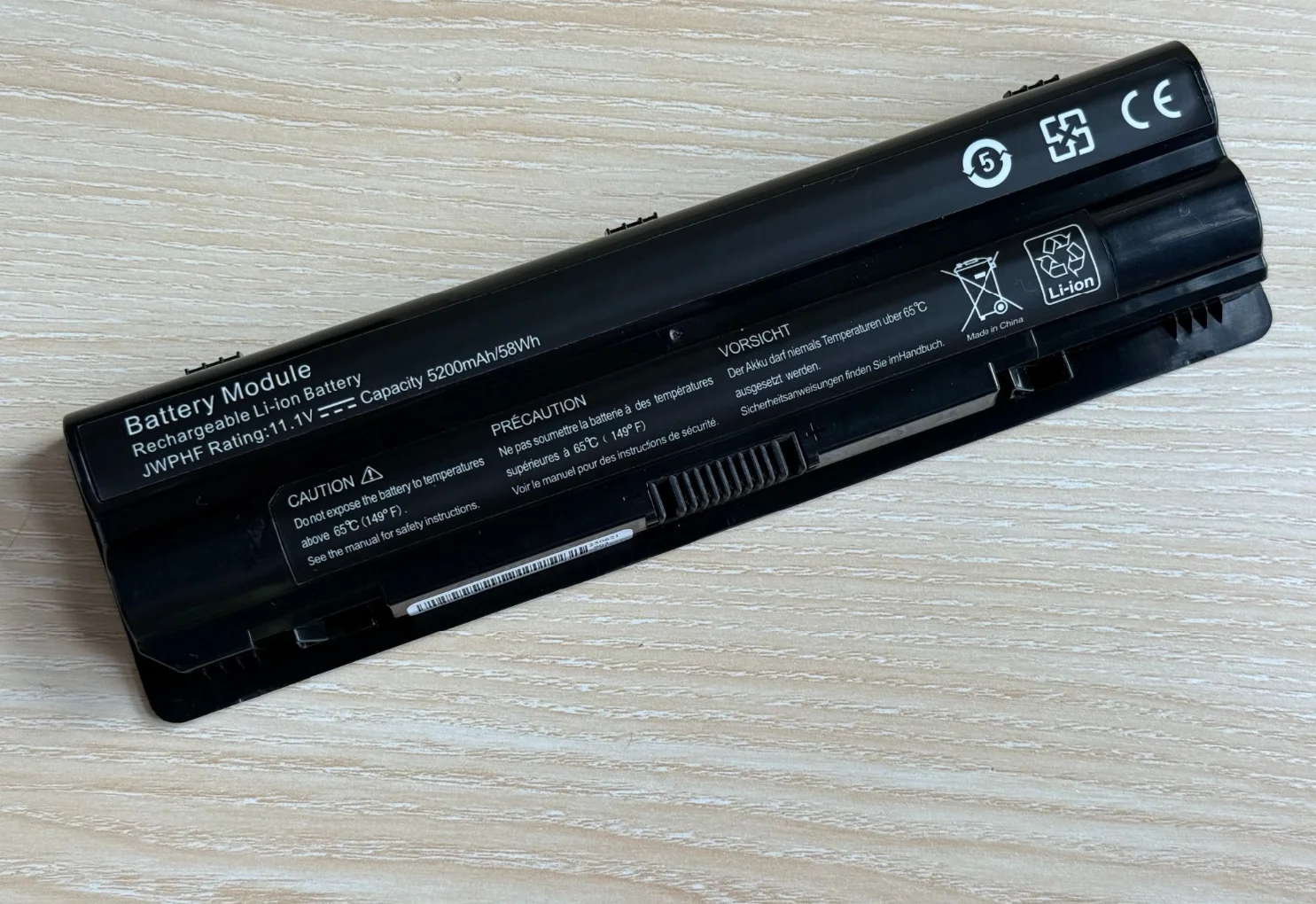 5200mAh 6 cells Laptop Battery for Dell XPS 14 15 17 L501X L502X L701X L702X L401X L501X L502X J70W7 JWPHF 312-1123 R4CN5 - imagen 2