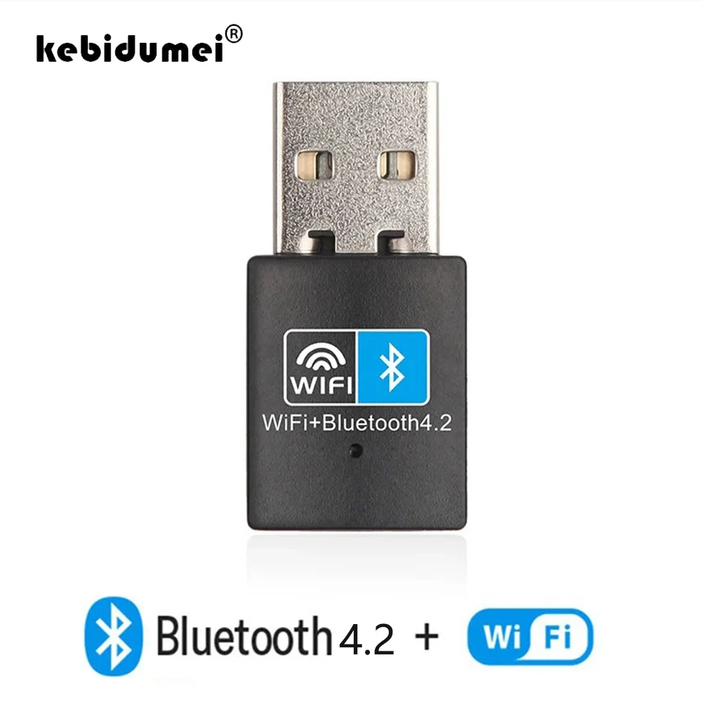 Adaptador inalámbrico V4.0 compatible con WiFi y Bluetooth de 150Mbps, adaptador USB 2,0, Dongle de 2,4G, tarjeta de red RTL8723BU para ordenador portátil y de escritorio