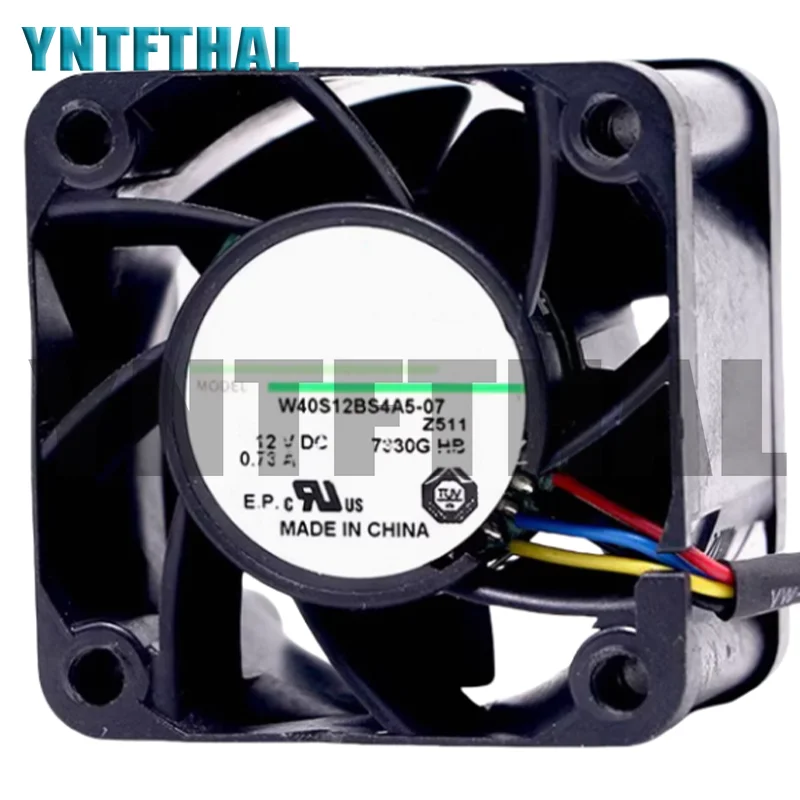 Nuevo W40S12BS4A5-07 DC12V 0.73A ventilador de refrigeración de 4 cables - imagen 2