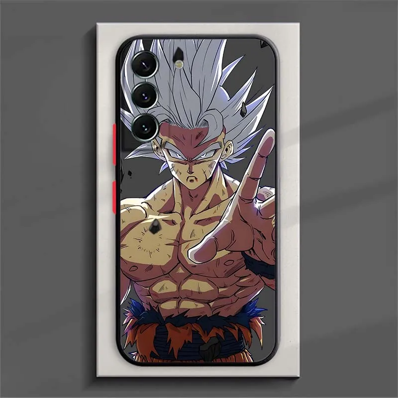 Funda genial de Anime d-dragon Ball para Samsung Galaxy S25 S24 S23 S22 S21 S10 FE Plus Ultra 5G, funda de teléfono translúcida esmerilada - imagen 5