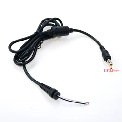 1 conector de Cable de enchufe de cargador de energía CC de 5,5x2,5mm para Acer, Asus, Toshiba, Lenovo DC 5,5*2,5mm adaptador para ordenador portátil