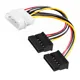 Molex to 2 x SATA