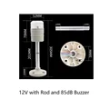 12v with rod buzzer